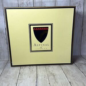 Aspinol of London Fine Leather Brown Binder Pad Folio in Box Box DAMAGE